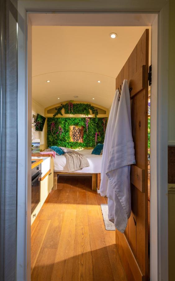 Hillside View Shepherds Hut - Ockeridge Rural Retreats Little Witley Exterior photo